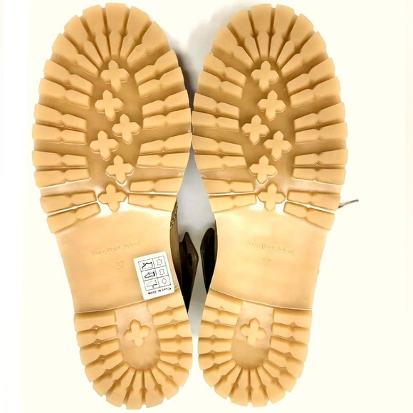 See By Chloé Eileen Flat Hiking Bootie Nabuck/Tortora SB31120B 08234, 6.5/ EU 37 - Picture 14 of 16